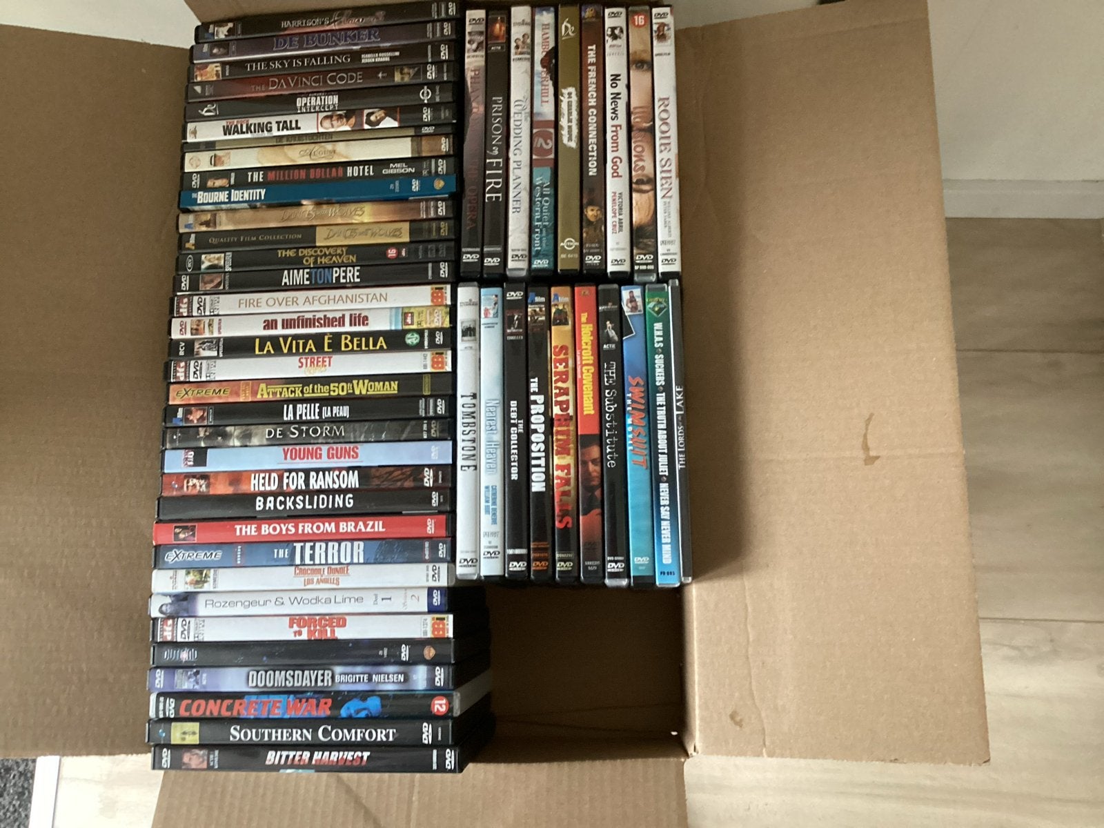 Grote collectie 53 stuks diverse DVD's - Actie, Thriller,, Cd's en Dvd's, Dvd's | Overige Dvd's, Nederlands, Zo goed als nieuw