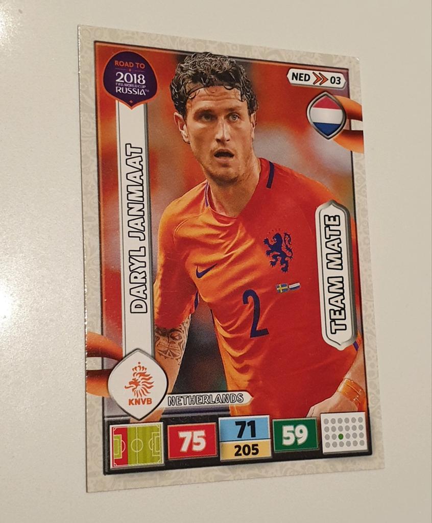 Panini Adrenalyn road to WK 2018 Nederland Daryl Janmaat, Ophalen, Zo goed als nieuw, Plaatje