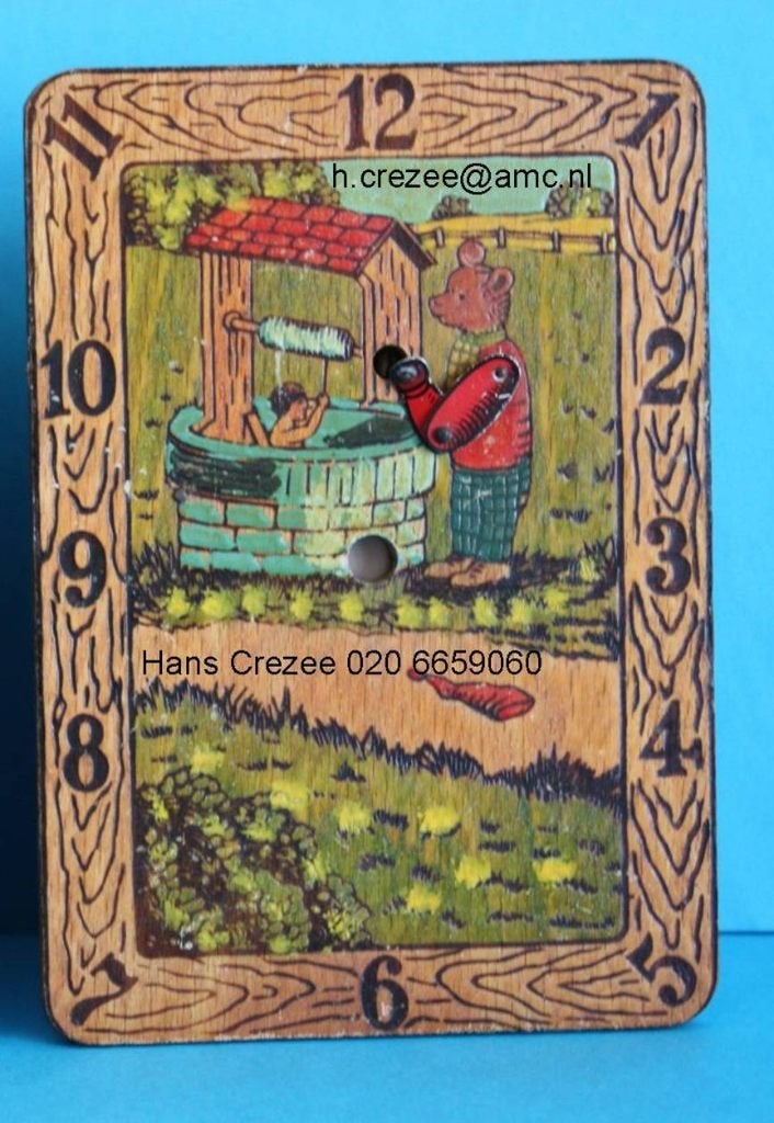 gezocht oud hout Bruintje Beer klok put waterput 1930 1940, Antiek en Kunst, Ophalen of Verzenden