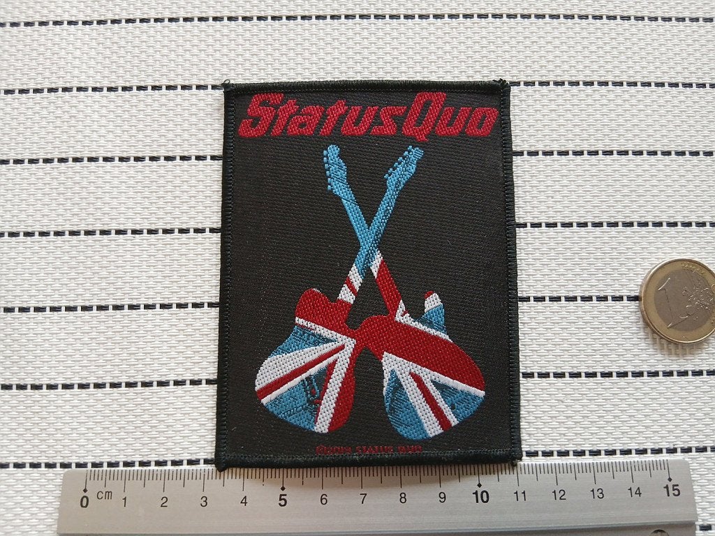 Status Quo guitars mooie nieuwe patch s361, Verzenden, Nieuw, Kleding