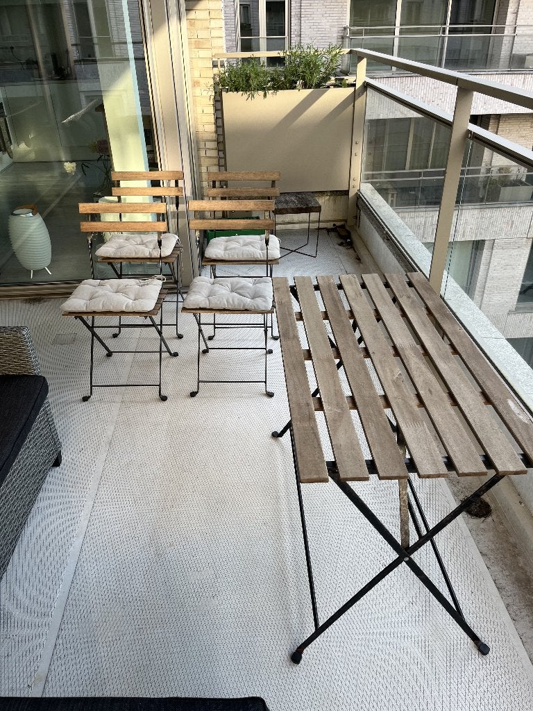 IKEA TÄRNÖ outdoor dining set – table + 4 chairs, Ophalen, Gebruikt, Rechthoekig, 50 tot 100 cm