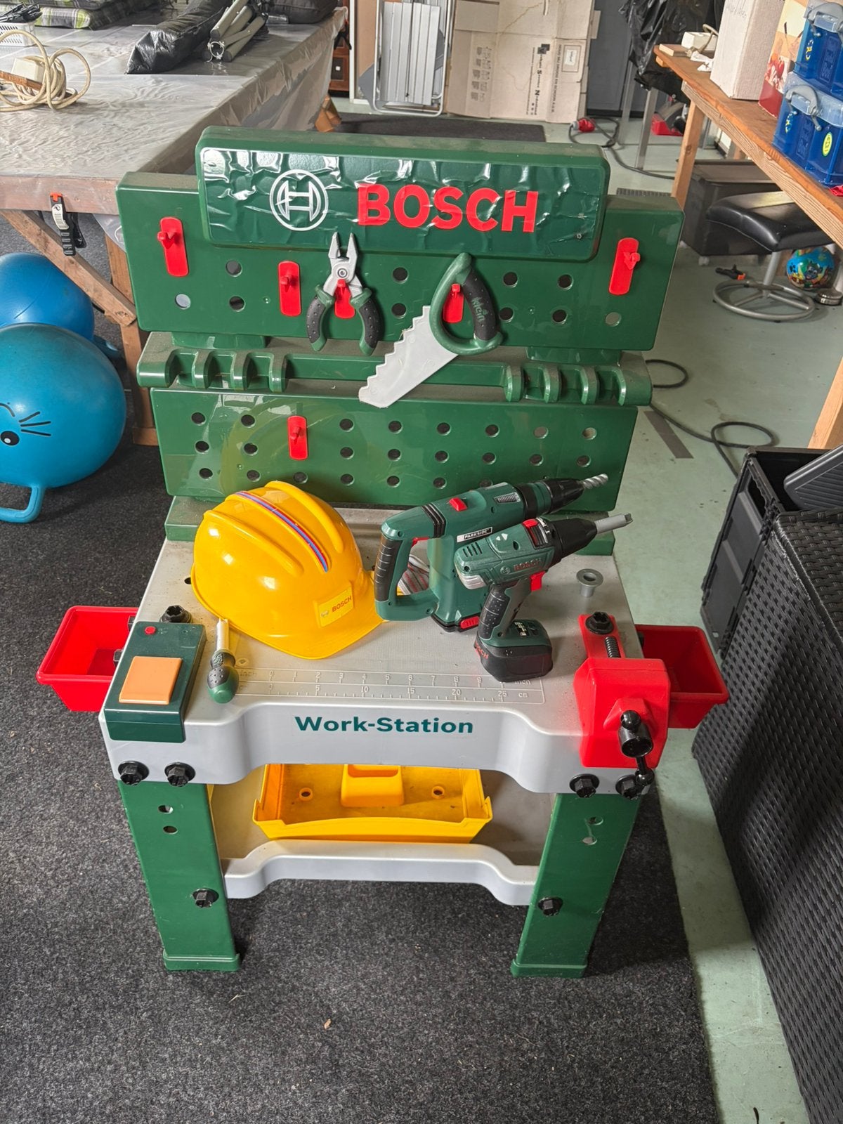 Bosch Work-Station met gereedschap en helm, Ophalen, Gebruikt, Knutselen