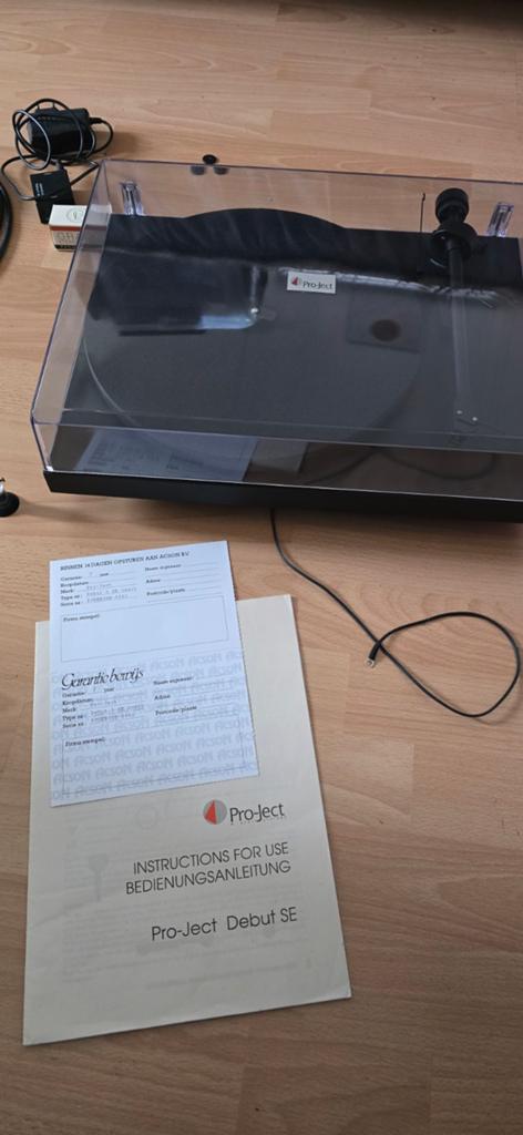 Pro-Ject Debut SE Platenspeler Zwart - Zo goed als nieuw, Ophalen, Zo goed als nieuw, Platenspeler, Overige merken