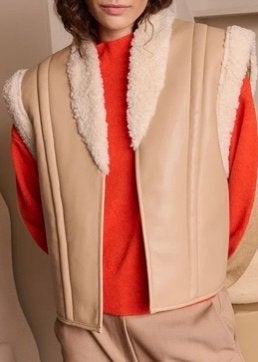 Nieuw Another Label Stijlvol Mouwloos Lammy Vest M/L, Ophalen of Verzenden, Nieuw, Maat 38/40 (M), Bruin