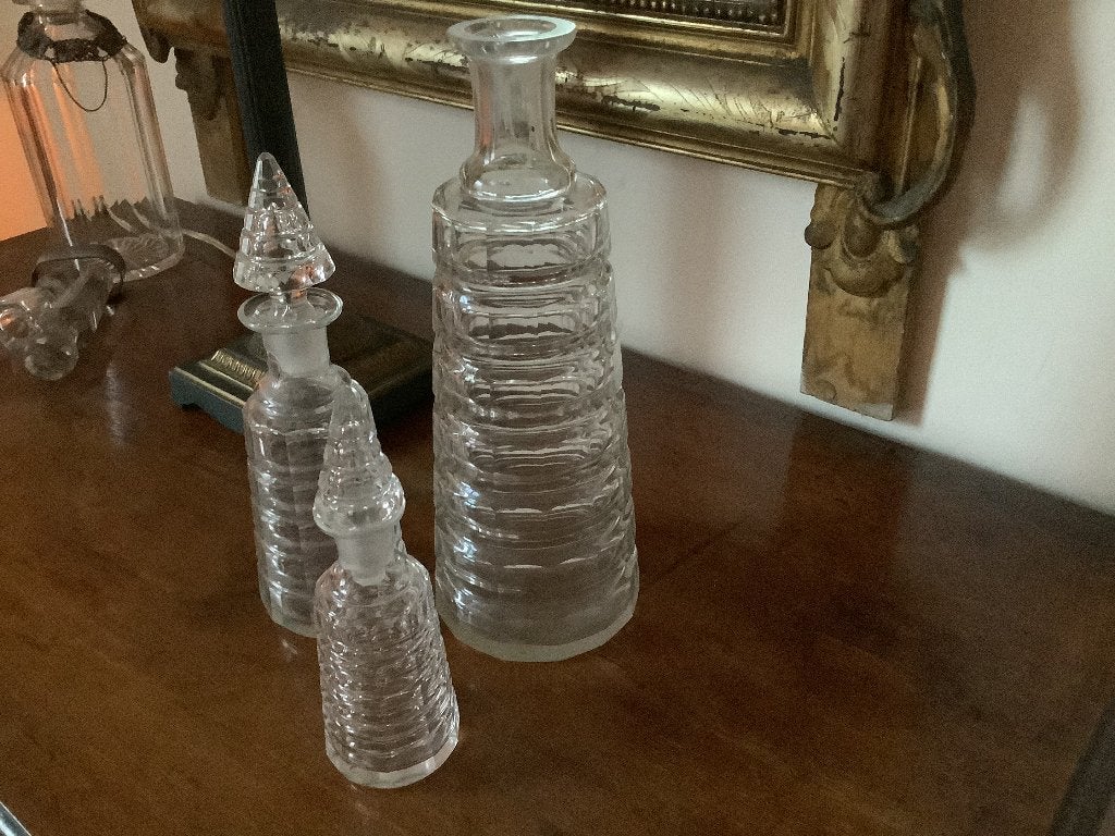 Antieke karafjes - oud glas, Antiek en Kunst, Ophalen of Verzenden