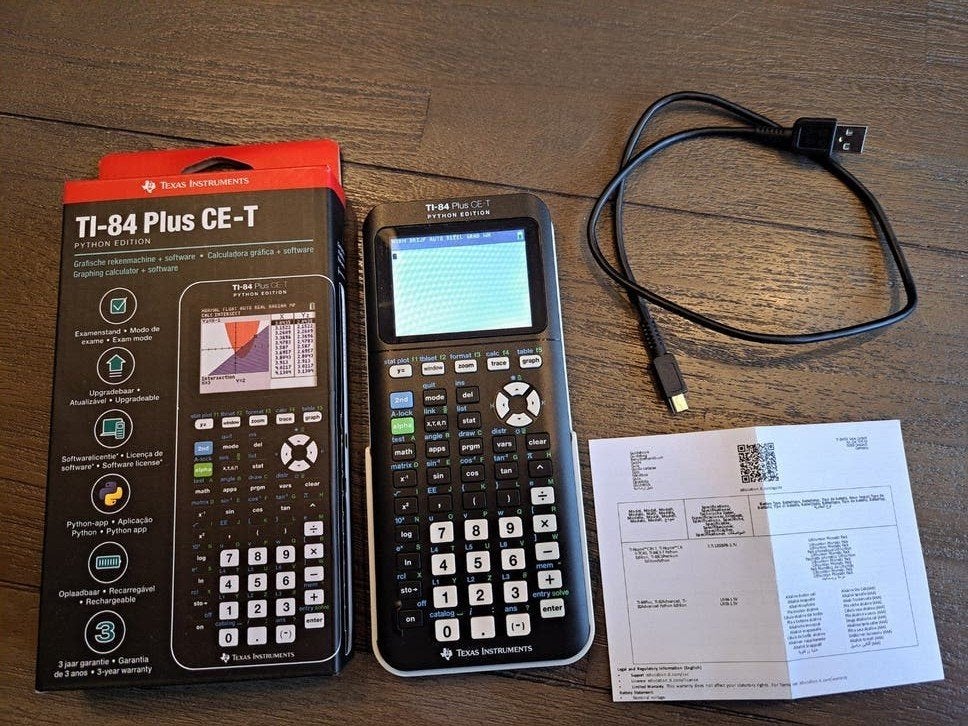 Texas Instruments | TI-84 Plus CE-T, Ophalen of Verzenden, Grafische rekenmachine, Zo goed als nieuw