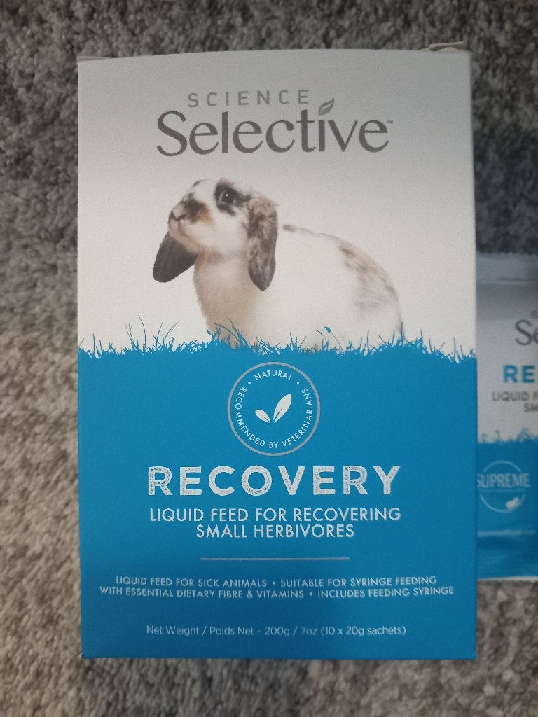 Recovery (dwang) voer zakjes konijn kleine herbivoren 7stuks, Ophalen of Verzenden, Nieuw, Overige typen