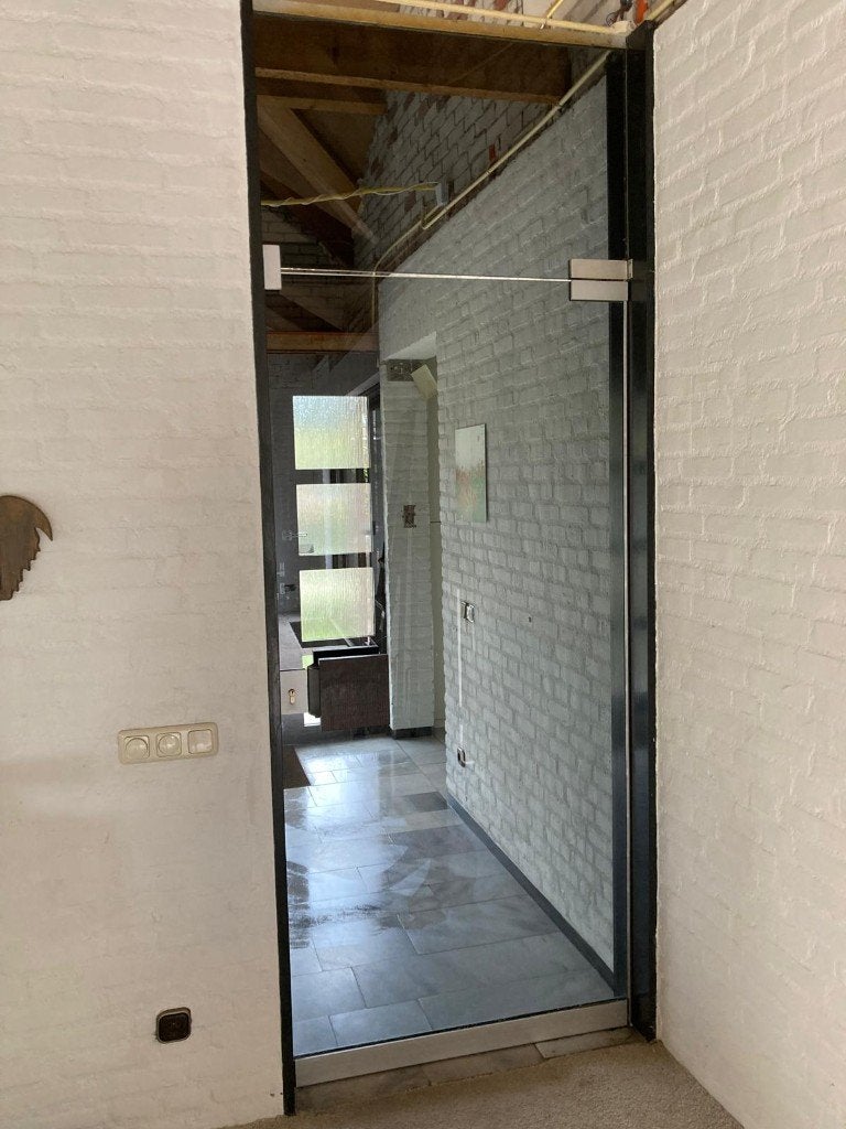 glazen binnendeur, rookglazen deur, getint glas binnendeur, Ophalen, Gebruikt, 215 cm of meer, Binnendeur