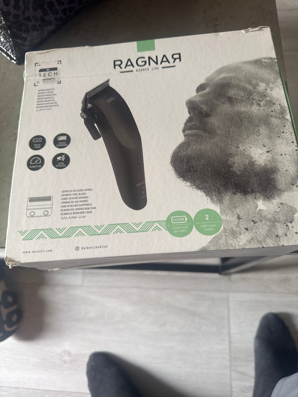 Tondeuse ragnar  Barber Line Tondeuse met Bladen, Ophalen of Verzenden, Nieuw, Scheren en Epileren