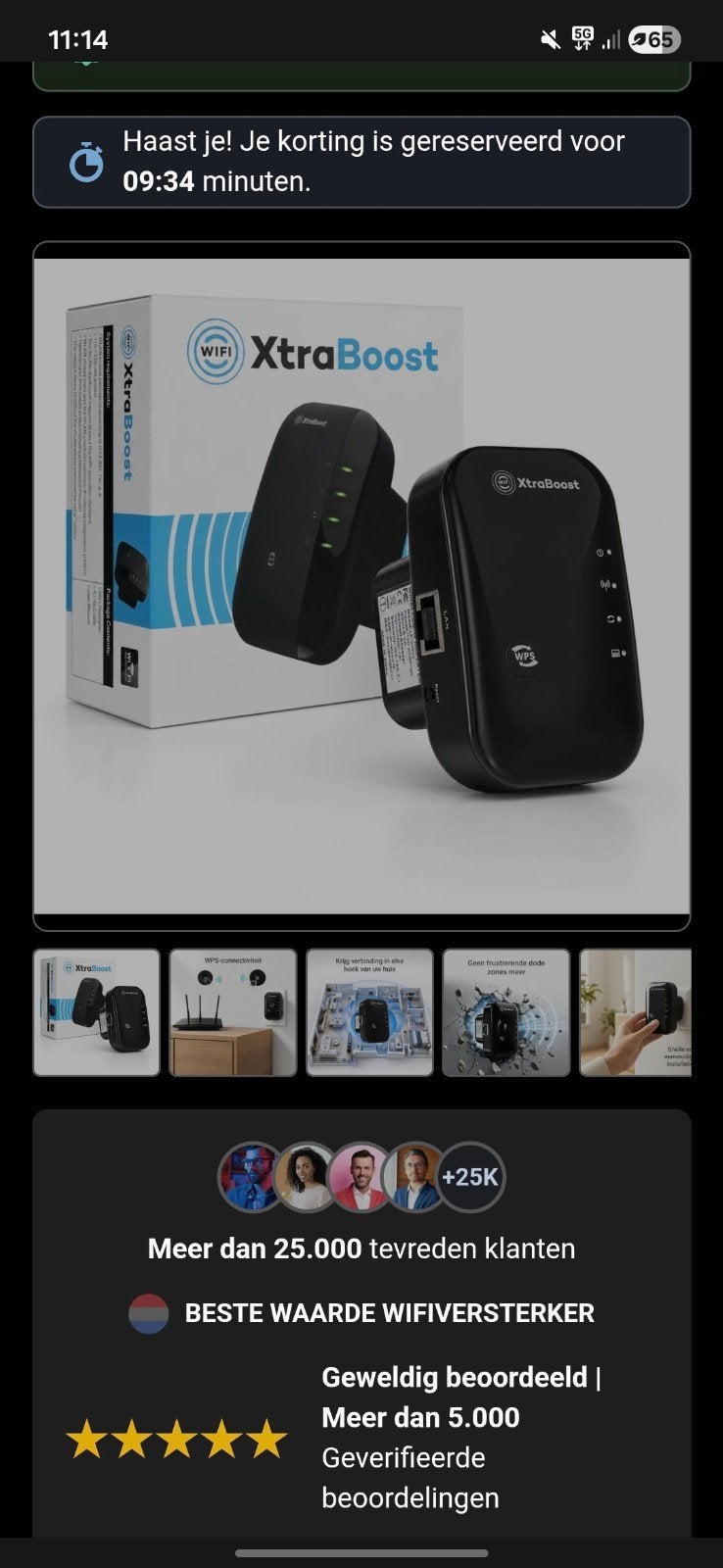 XtraBoost WiFi Versterker - Verbeter je WiFi Signaal, Ophalen of Verzenden, Nieuw, XtraBoost