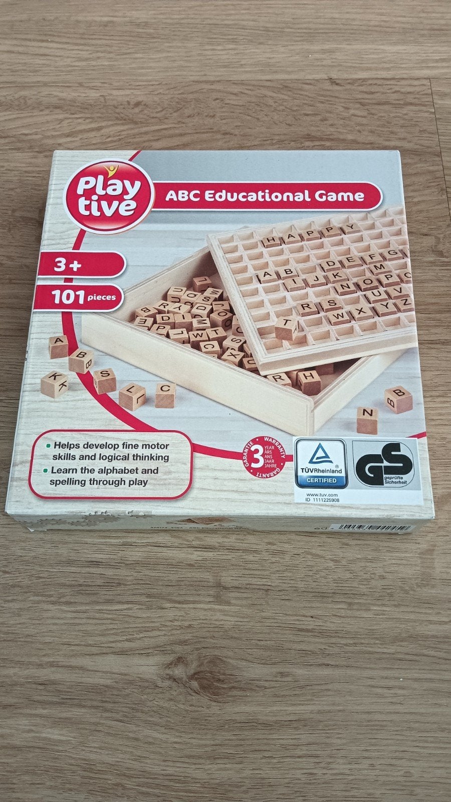 Playtive ABC Educatief Spel - Houten Letters & Bord, Ophalen, Zo goed als nieuw, Puzzelen