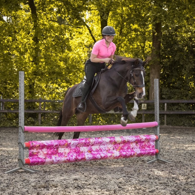 Jumpbanners - Hinderniszeil bixie Pink Roses, Nieuw, Ophalen of Verzenden, Mailto:info@followmyhooves.nl, Schadewijk 12 5521 NN Eersel