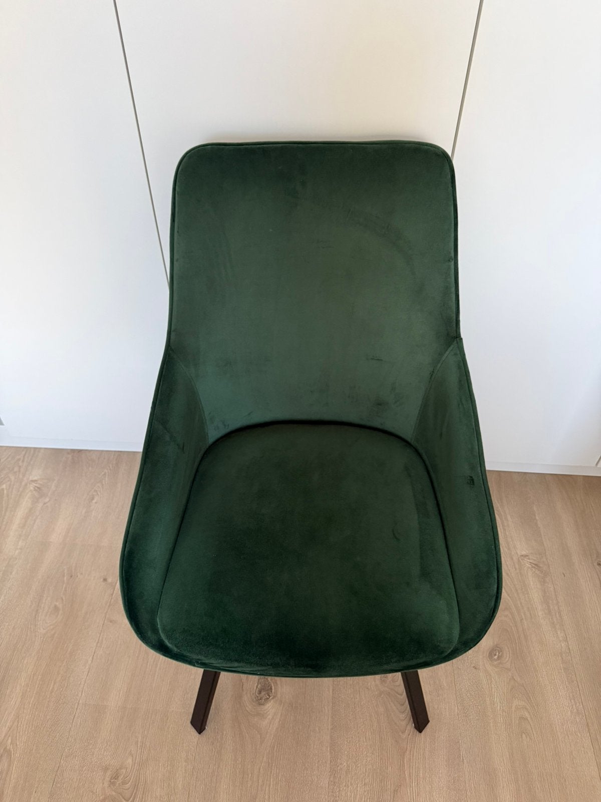 By-Boo eetkamerstoel Beau velvet groen, Ophalen, Zo goed als nieuw, Overige kleuren, Eén