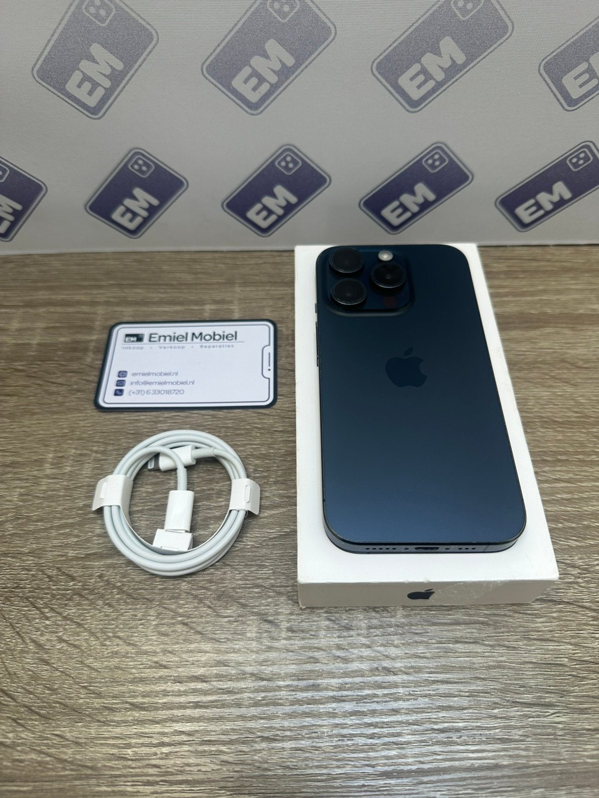 iPhone 15 Pro - 128GB / batterij 100% / garantie, 128 GB, Blauw, Ophalen of Verzenden, Zo goed als nieuw