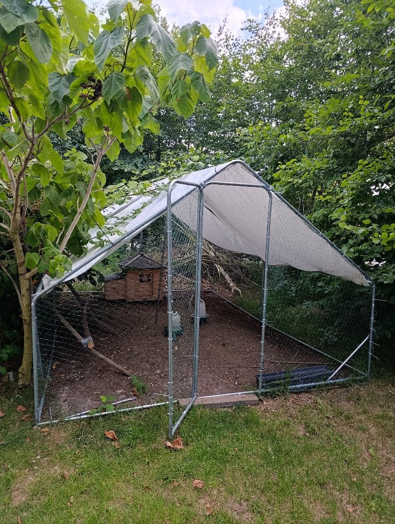 Kippenhok met ruime buitenren 4 x 3 x 2 m, Ophalen, Gebruikt, Kippenhok of Kippenren