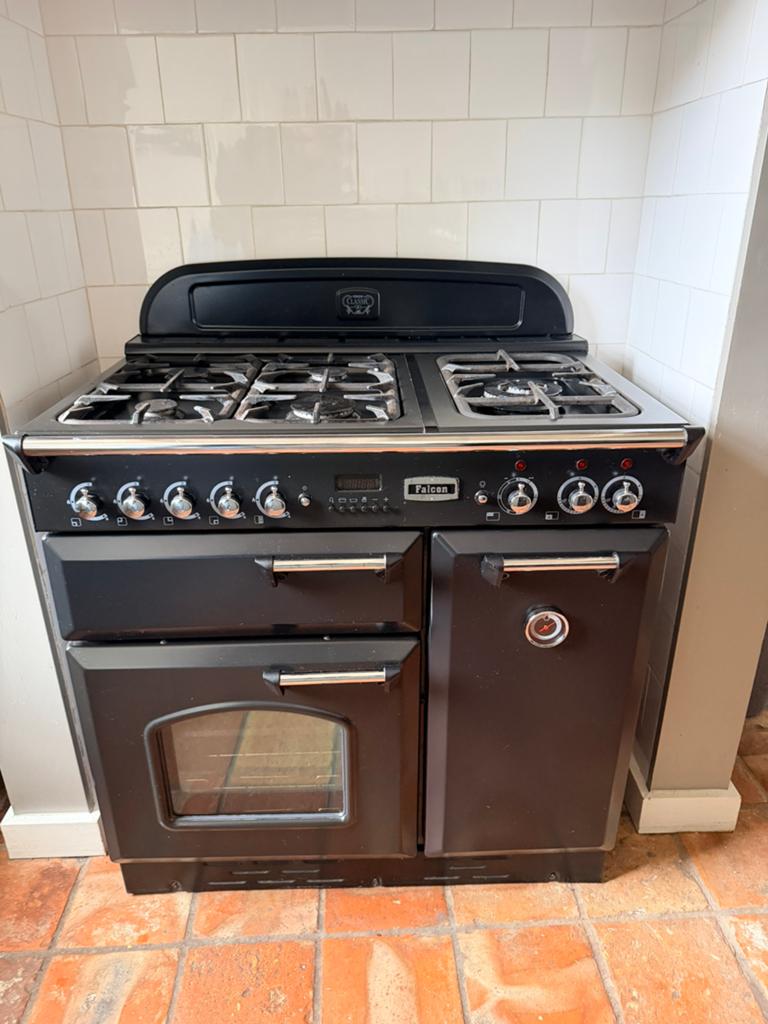 Falcon Classic 90 fornuis/oven, Ophalen, 60 cm of meer, Zo goed als nieuw, Gas