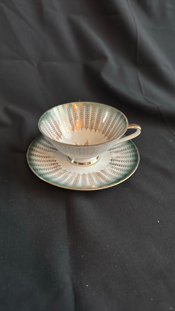 Bareuther Bavaria Kop en Schotel Model 89 Porselein Goud, Antiek en Kunst, Ophalen of Verzenden
