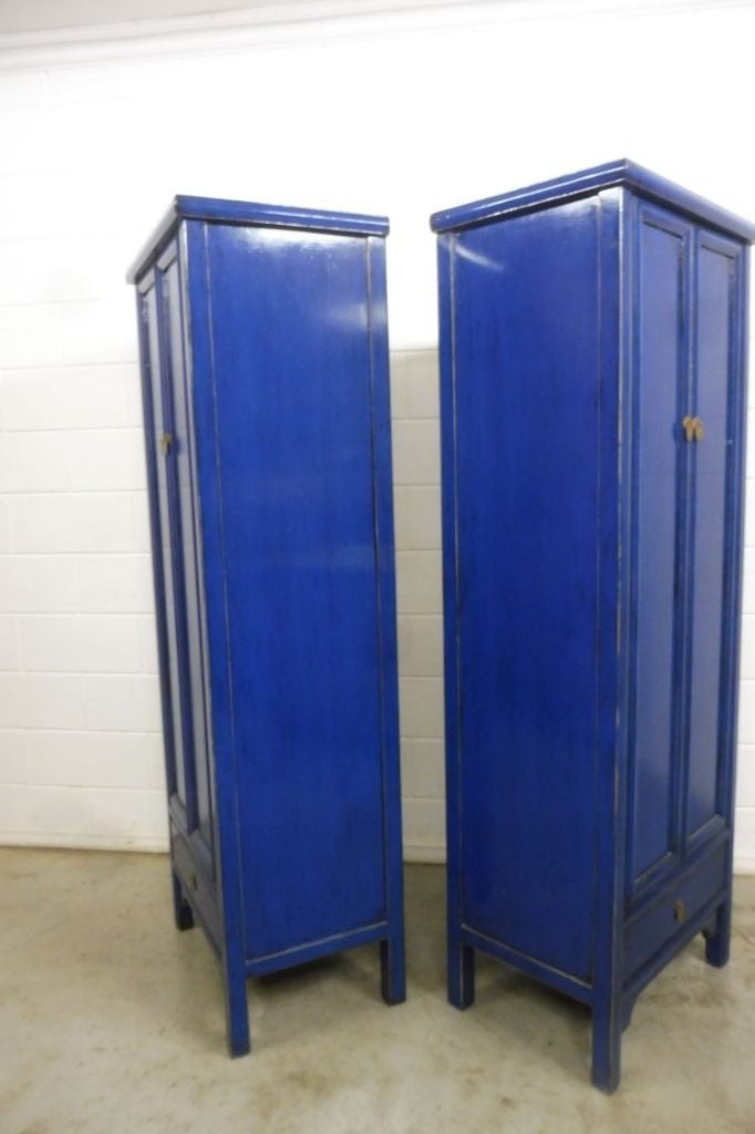 Foto 10 van 2x kast Kledingkast blauw landelijk
