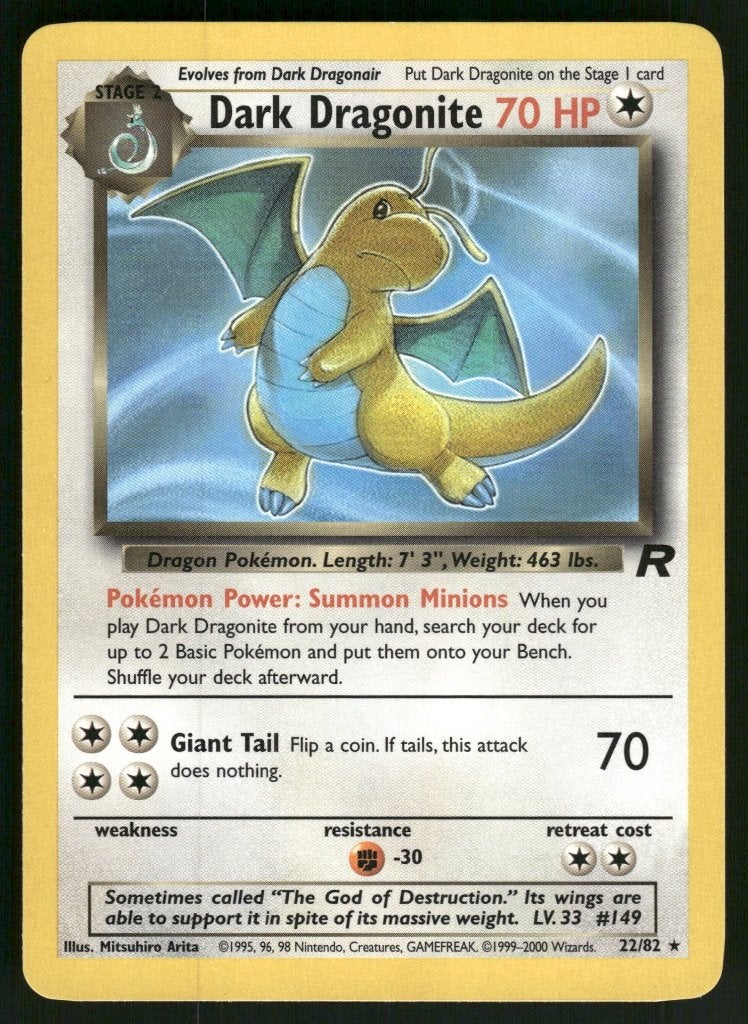 Dark Dragonite 22/82 - Team Rocket (NM), Verzenden, Gebruikt