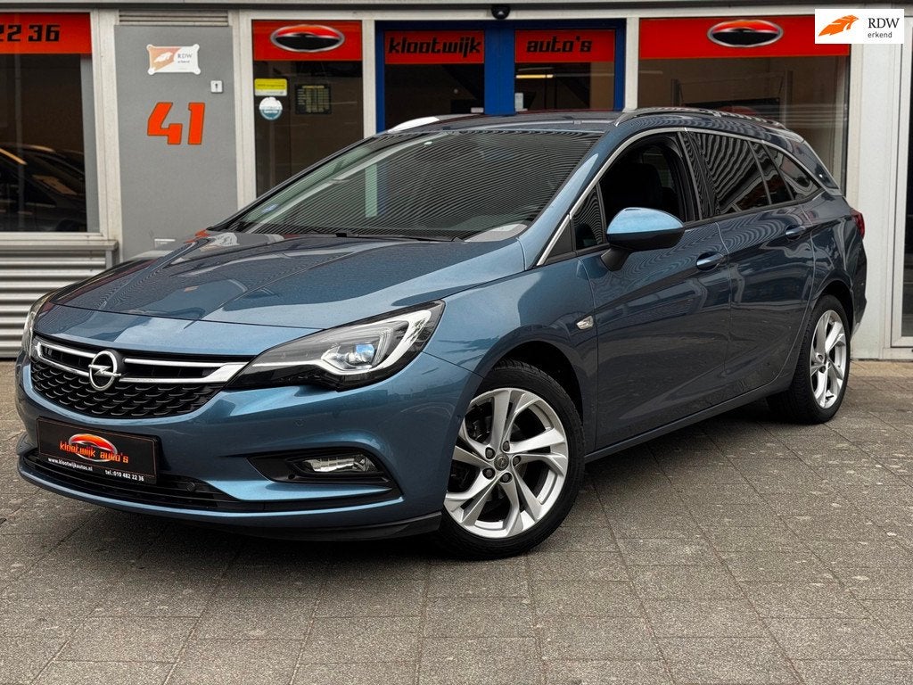 Opel Astra Sports Tourer 1.0 Turbo Innovation Navi CarPlay L, Auto's, Voorwielaandrijving, Gebruikt, Zwart, 1178 kg