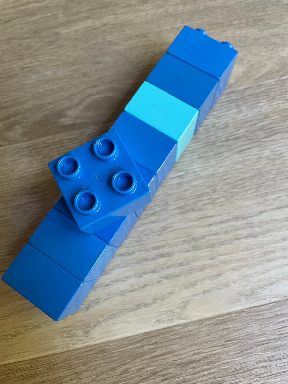 Lego Duplo blokjes blauw met 4 noppen, Ophalen of Verzenden, Gebruikt, Losse stenen, Duplo