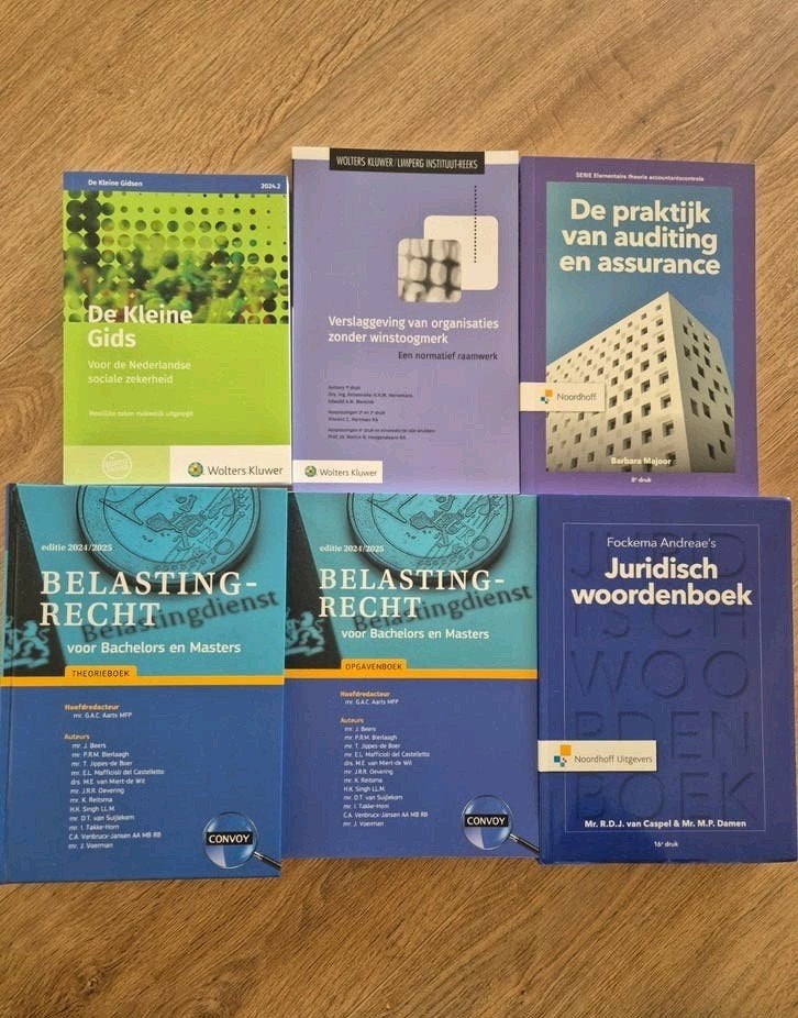 Diverse studieboeken: Belastingrecht, Auditing, Juridisch, Ophalen of Verzenden, Gamma, Zo goed als nieuw, WO
