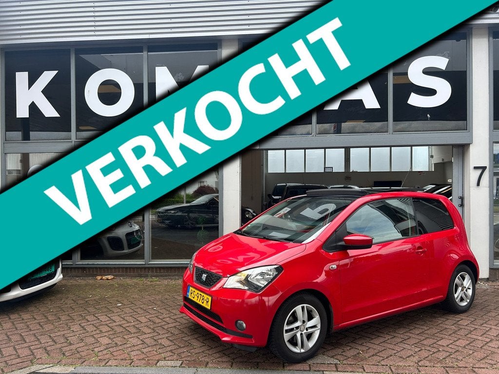 Seat Mii 1.0 Reference |Panoramadak|AIRCO|PDC|APK|El.Ramen|L, Euro 5, Stof, Gebruikt, Zwart