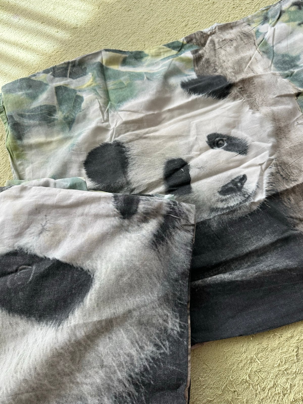 Eenpersoons Dekbedovertrek Panda Katoen Ommoord Rotterdam, Ophalen, Gebruikt, Eenpersoons, Meerkleurig