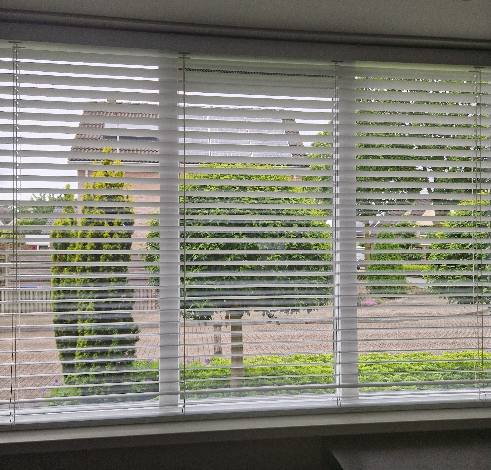 Witte horizontale luxaflex 206 x 135 cm, Ophalen, Zo goed als nieuw, Wit