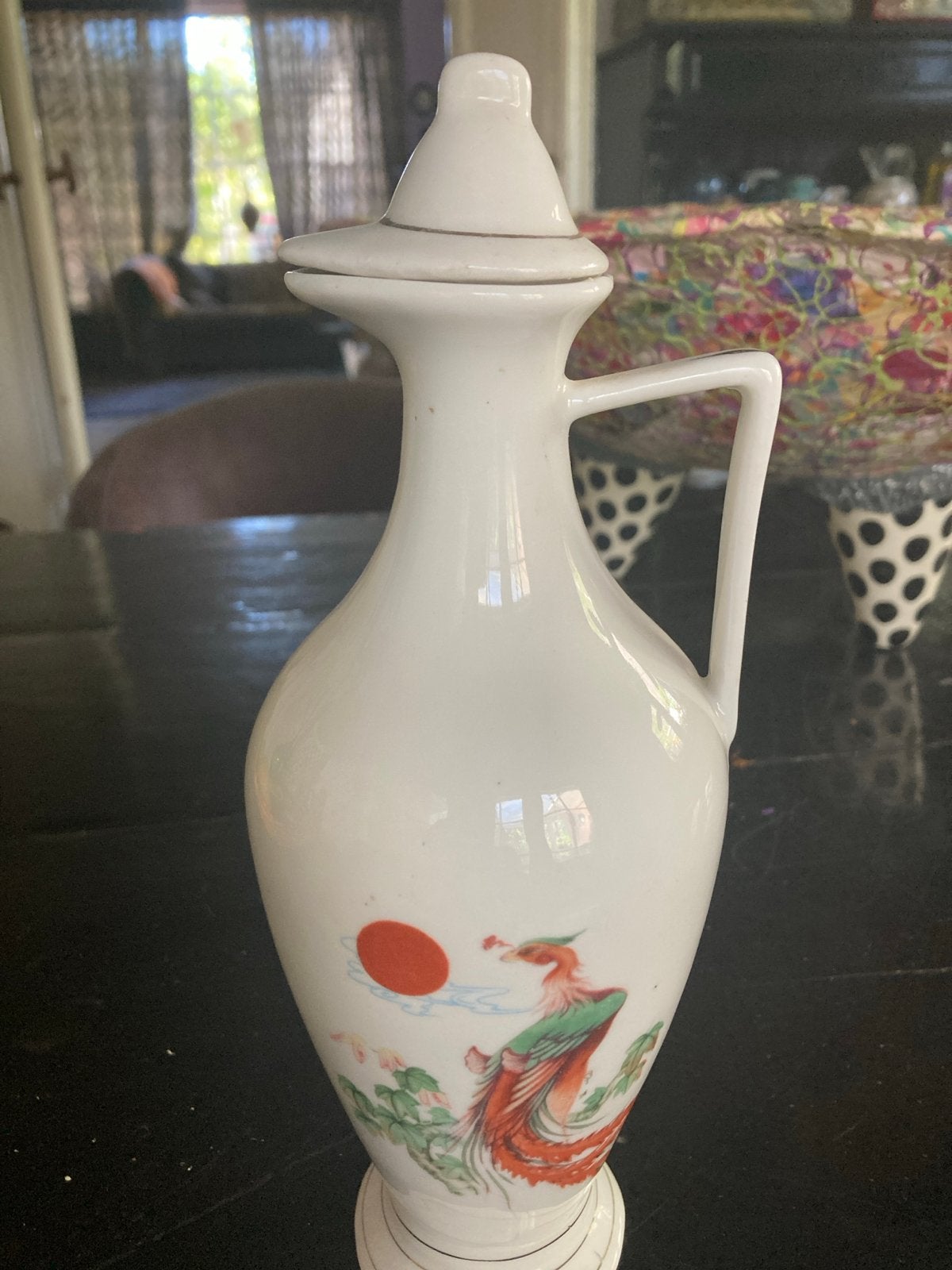 Wijnkan/Oliekan met Feniks Decoratie, Antiek en Kunst, Ophalen