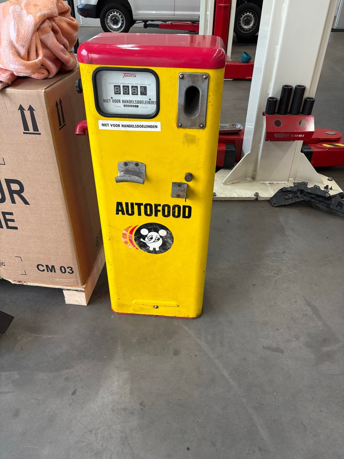 Vintage Tokheim Autofood benzinepomp -, Ophalen, Gebruikt