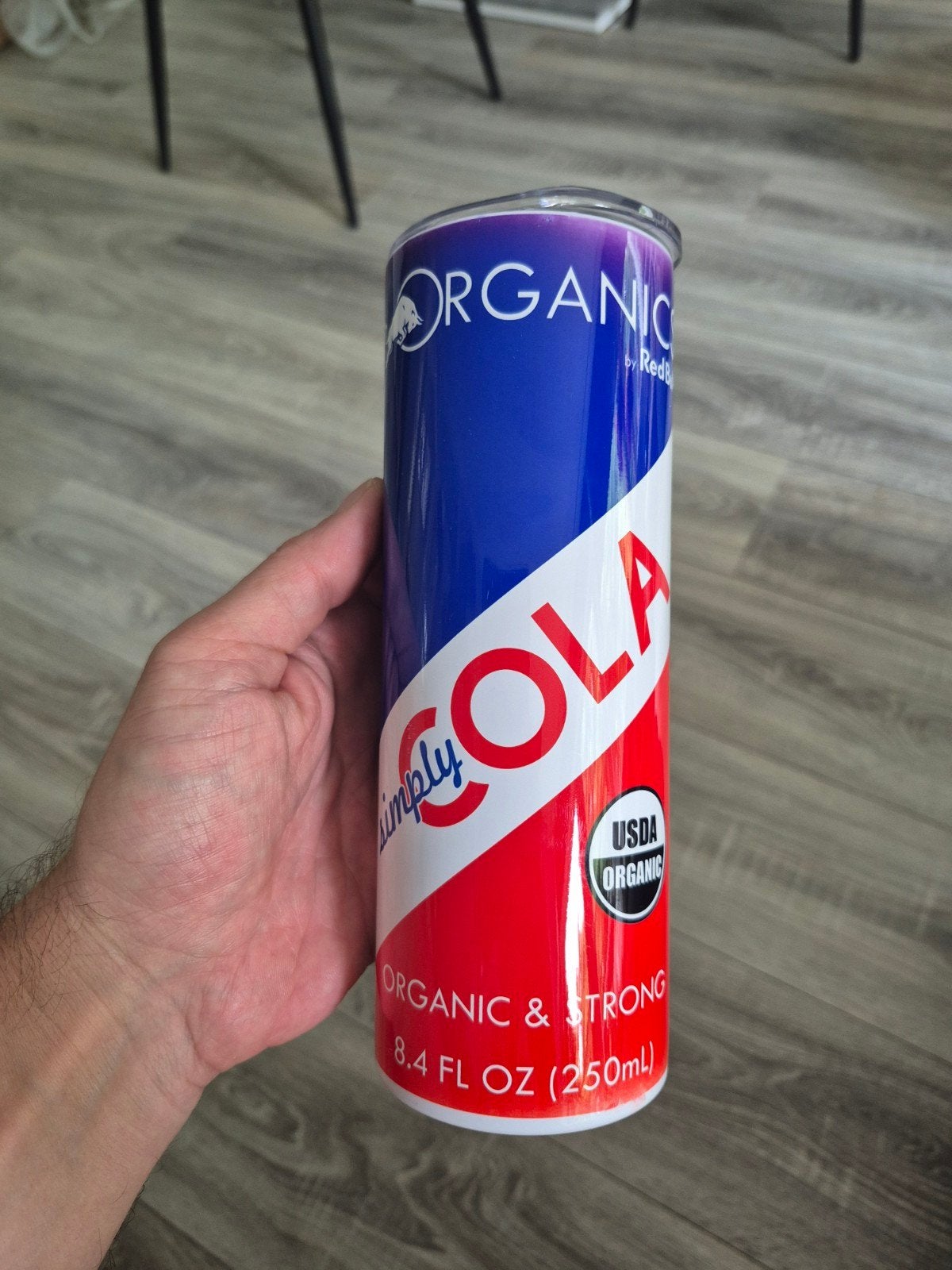 Red Bull Organic Simply Cola Tumbler met rietjes, Overige typen, Nieuw, Ophalen of Verzenden, Metaal
