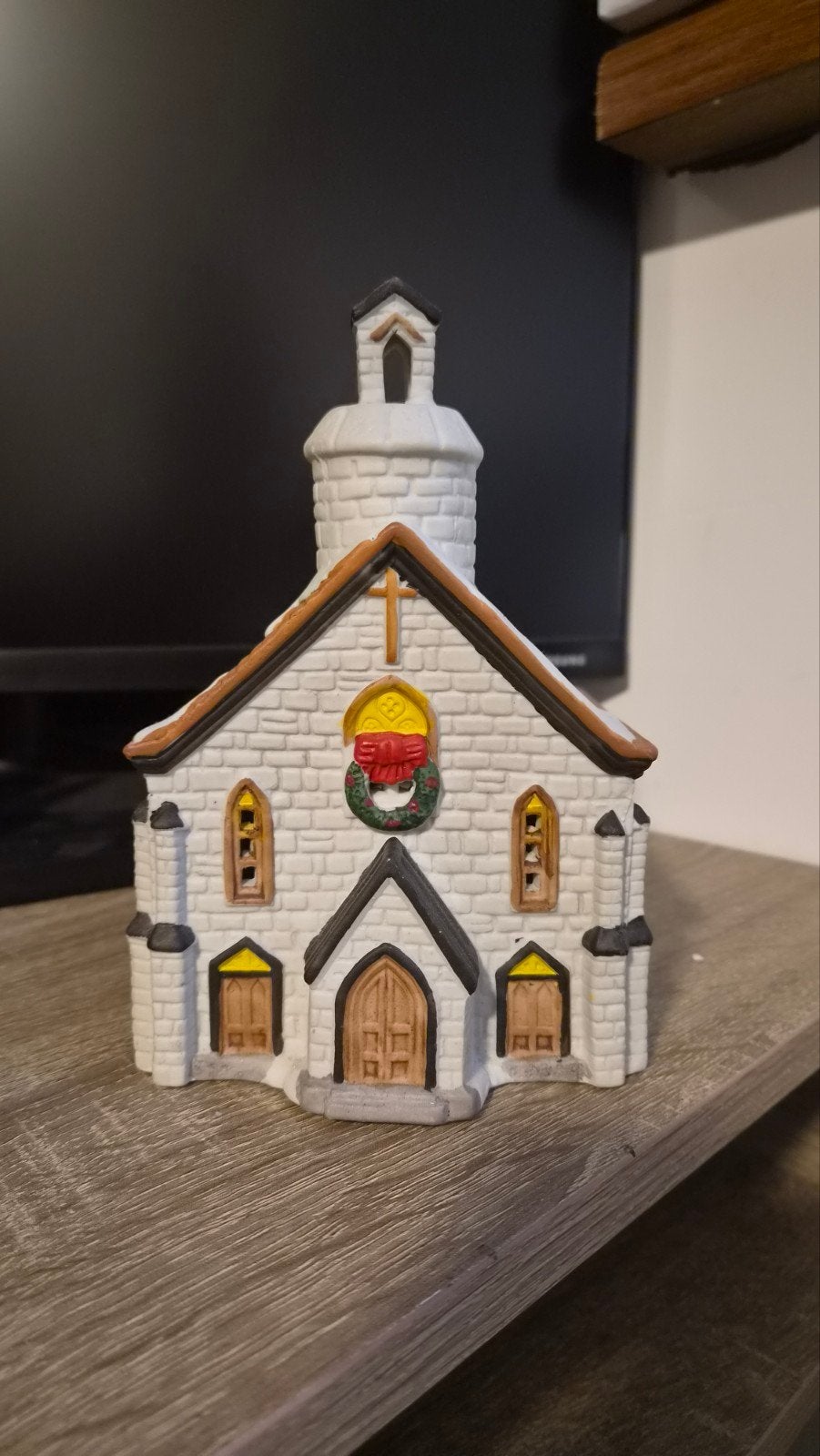 Lemax Stone Chapel #35077 – 1994 – Retired 2003 – Kerstdorp, Diversen, Ophalen, Gebruikt