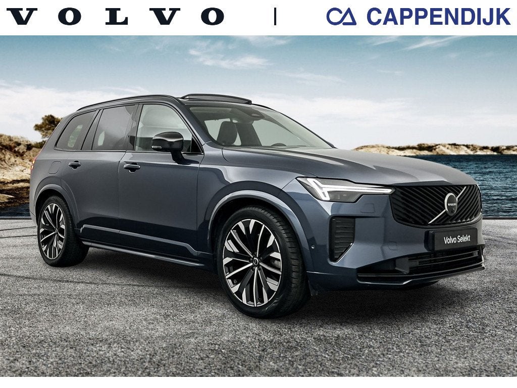 Volvo XC90 T8 455PK Recharge Ultra Dark| B&W Audio| Trekhaak, Dealer onderhouden, Gebruikt, 4 cilinders, Blauw