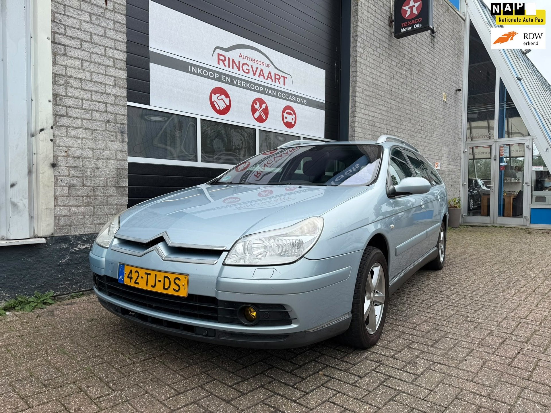 Citroen C5 Break 2.0-16V Caractère nette Auto Met 1 JAAR AP, Auto's, Dealer onderhouden, 4 cilinders, Blauw, Origineel Nederlands