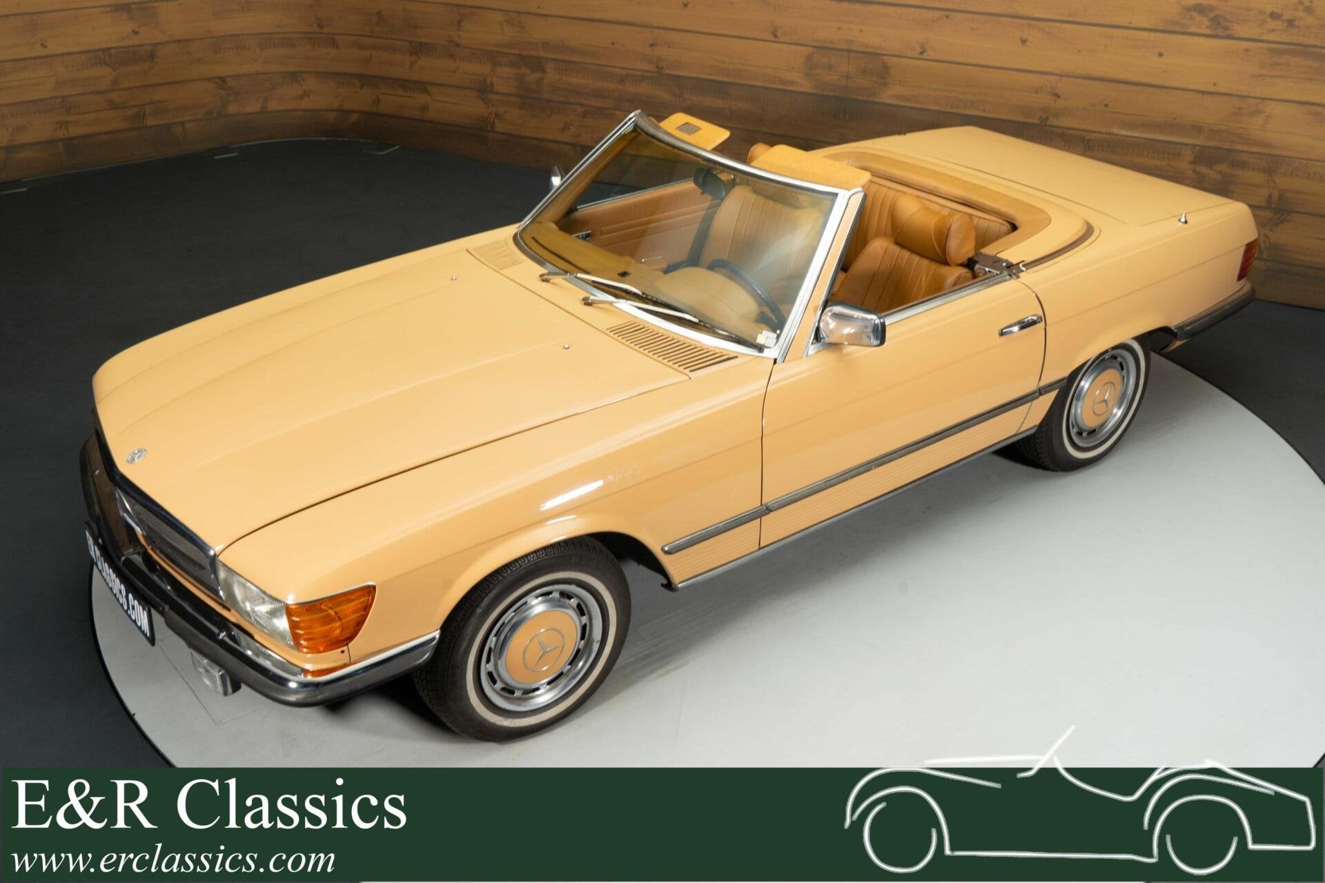 Mercedes 450 SL Cabriolet | 1979, Auto's, Oldtimers, Automaat, Achterwielaandrijving, 2 stoelen, 224 pk