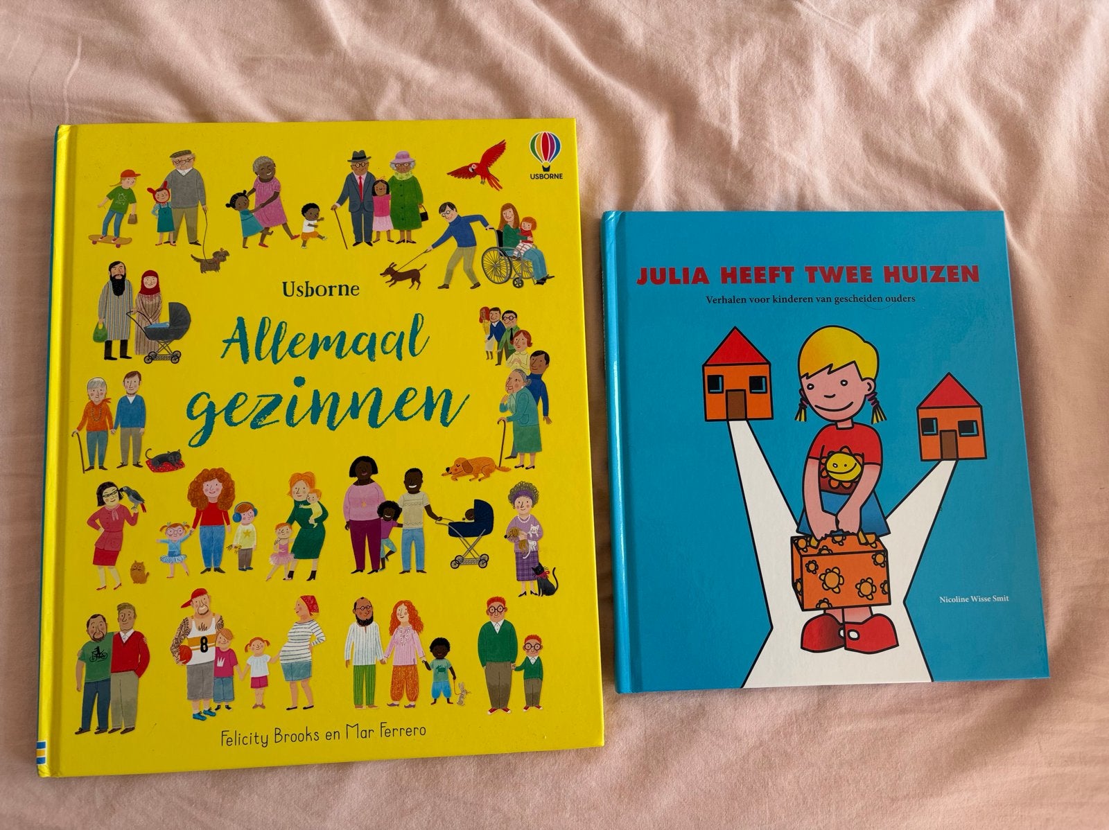 Kinderboeken: thema gescheiden ouders, 2 woningen, Ophalen, Zo goed als nieuw, 2 tot 3 jaar