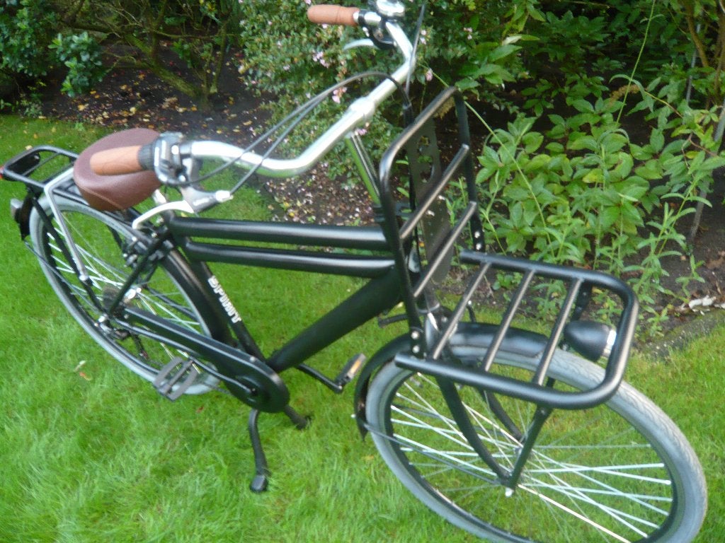 mooie matzwarte 28"50cm spirit transport 6versnellingen, Gebruikt, Velgrem, Handrem, Ophalen