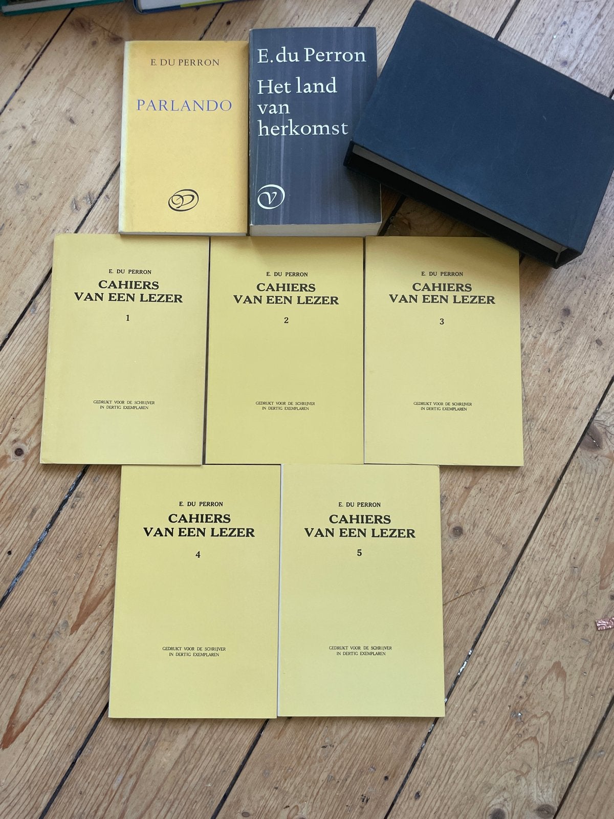 E. du Perron Boeken Collectie: Cahiers, Parlando, Het land, Ophalen of Verzenden, Gelezen, Nederland