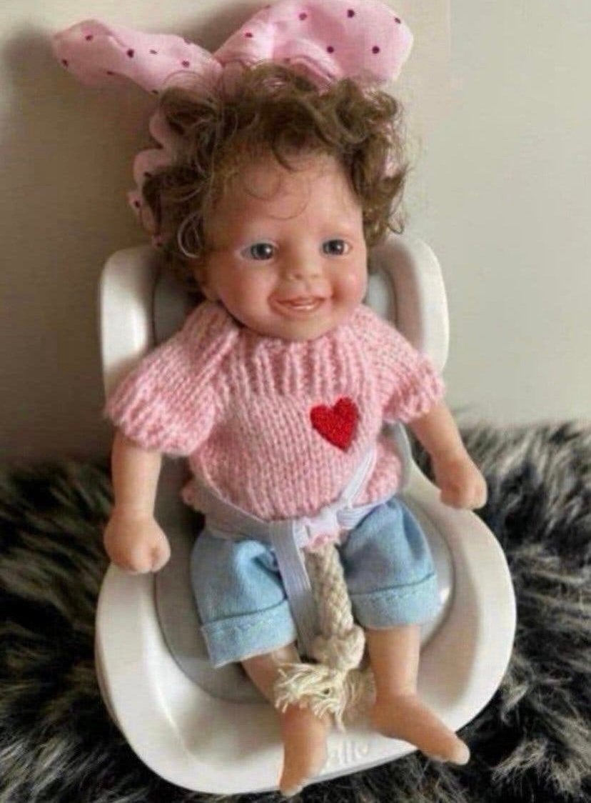 Siliconen baby’tje / 15 cm, Verzamelen, Verzenden, Nieuw, Pop, Levensecht of Reborn