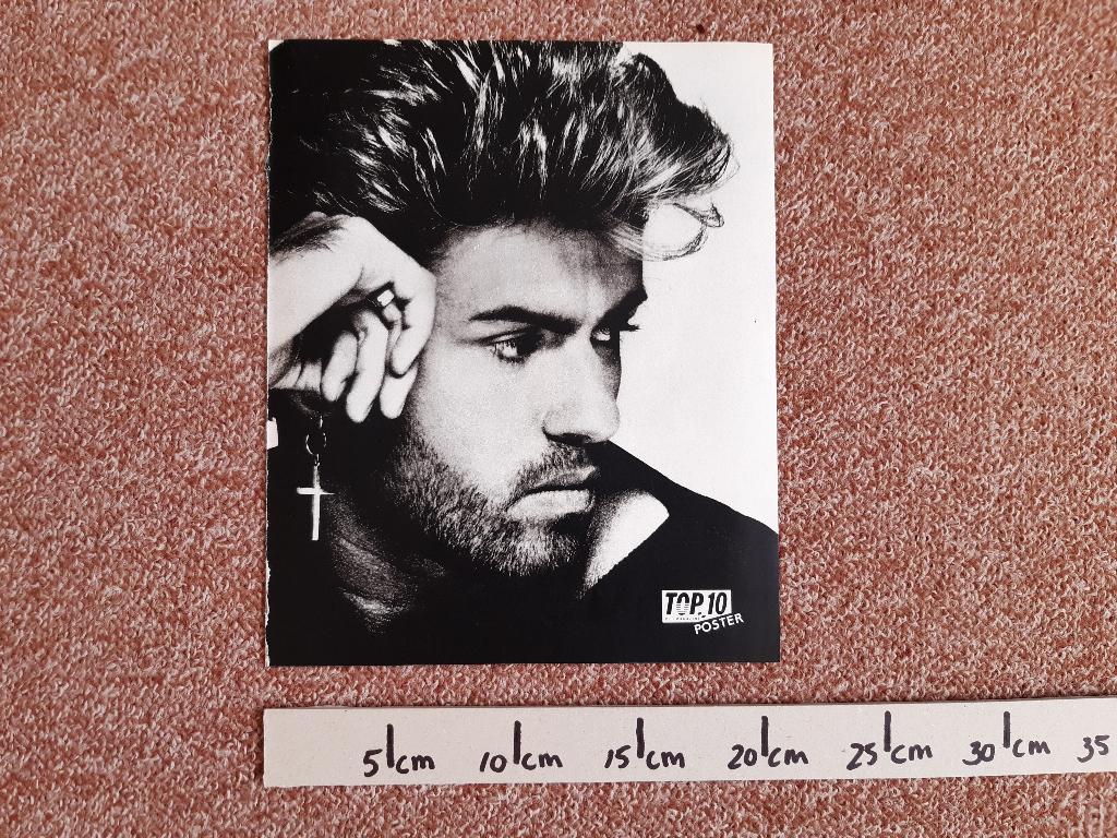 Poster George Michael Wham Top10 formaat A4, Verzamelen, Posters, Zo goed als nieuw, Muziek, A4 of kleiner, Rechthoekig Staand