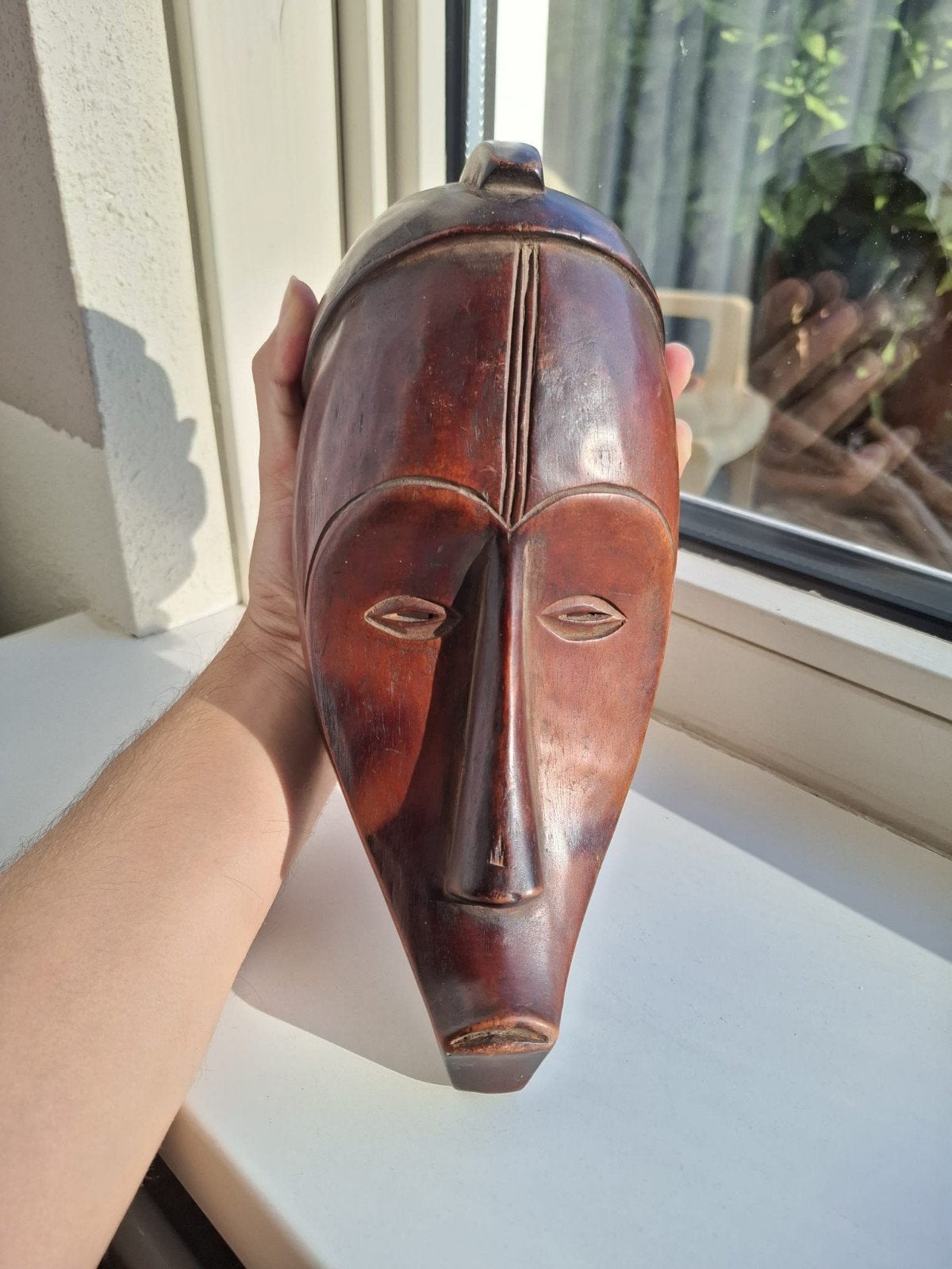 Afrikaans masker. Fang, Antiek en Kunst, Afrika, Ophalen of Verzenden, Ritueel object, Hout