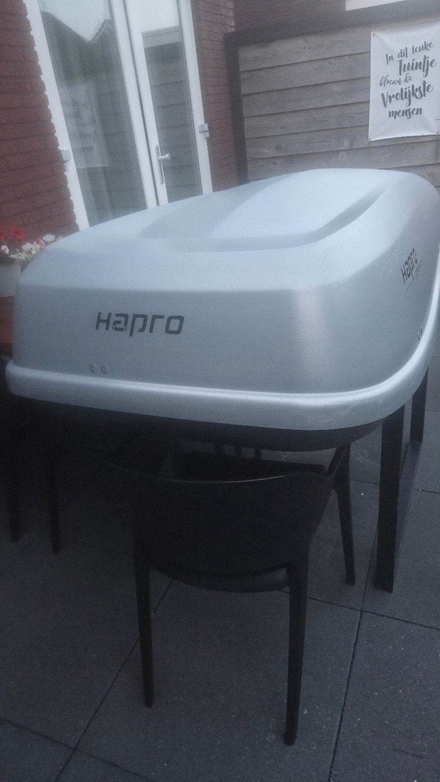 Hapro Probox 560 silver grey dakkoffer 490L, Auto diversen, Ophalen