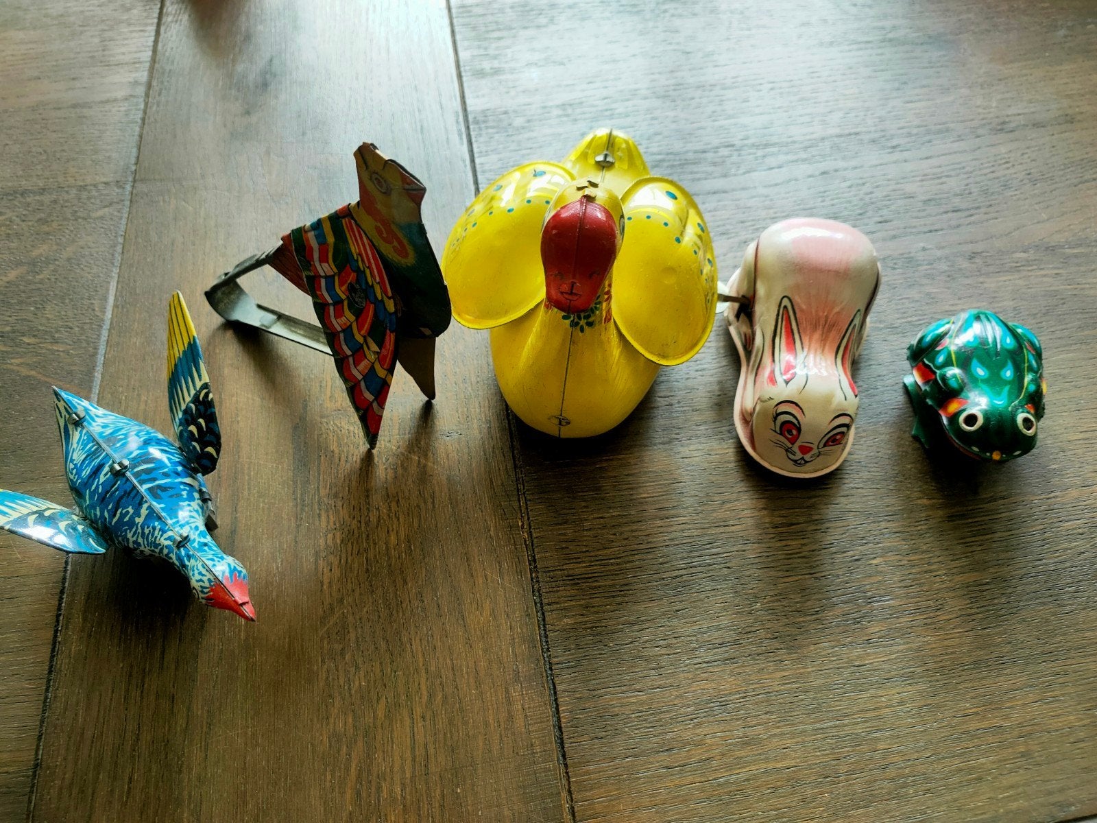 Set van vintage blikken speeltjes, Antiek en Kunst, Ophalen of Verzenden