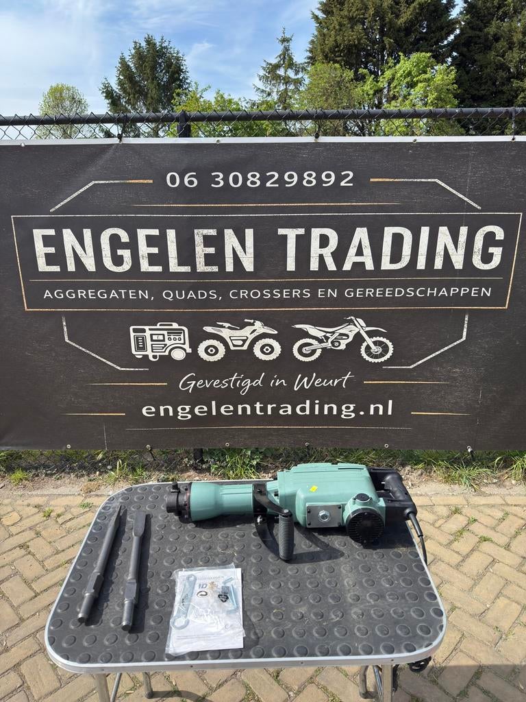 Sloophamer 2200watt 230v incl 2 beitels nieuw, Ophalen, Nieuw, Elektrisch, Overige soorten