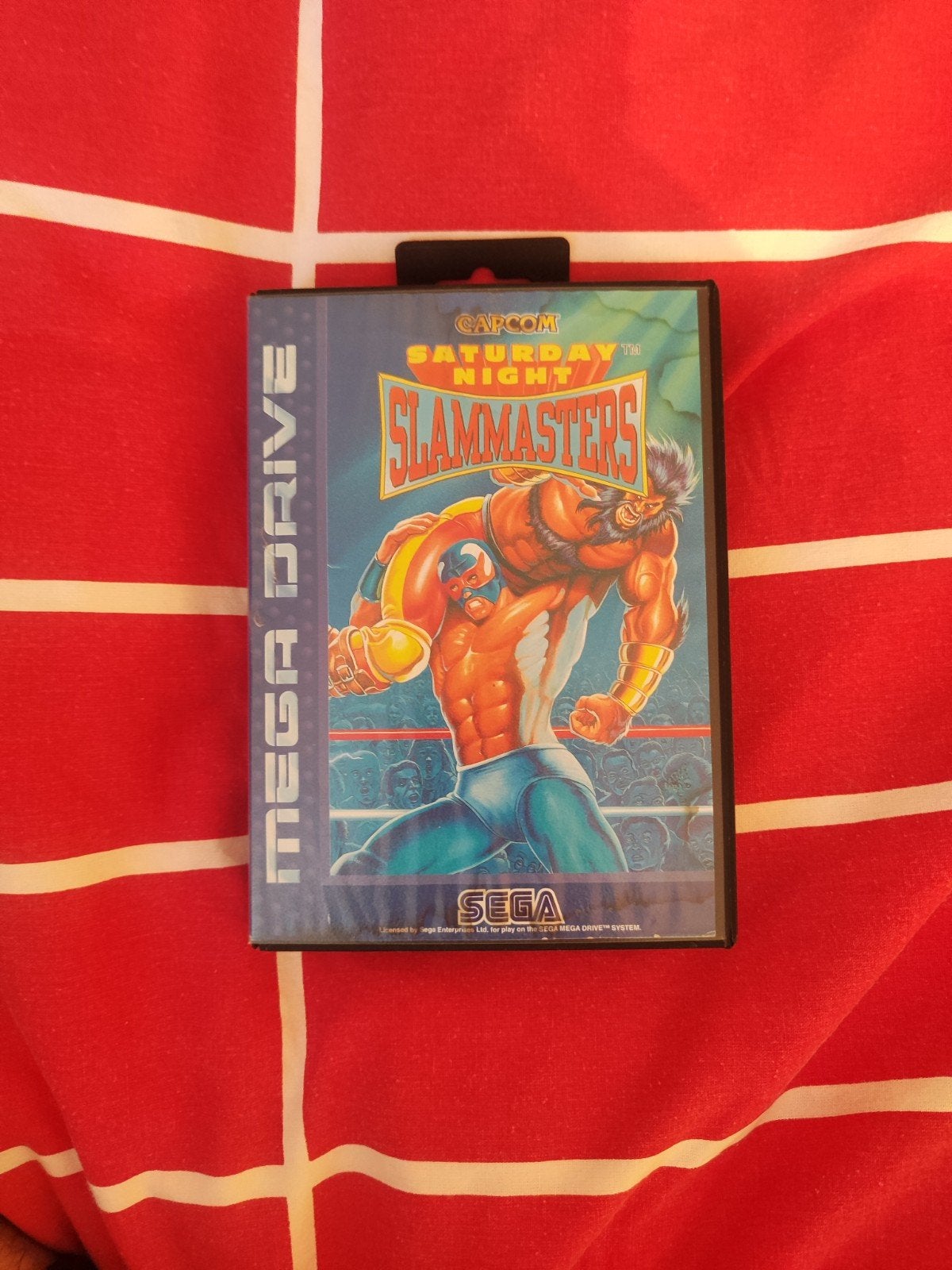 Saturday Night Slam Masters - Sega Mega Drive (Compleet), Gebruikt, Vechten, 2 spelers, Ophalen of Verzenden