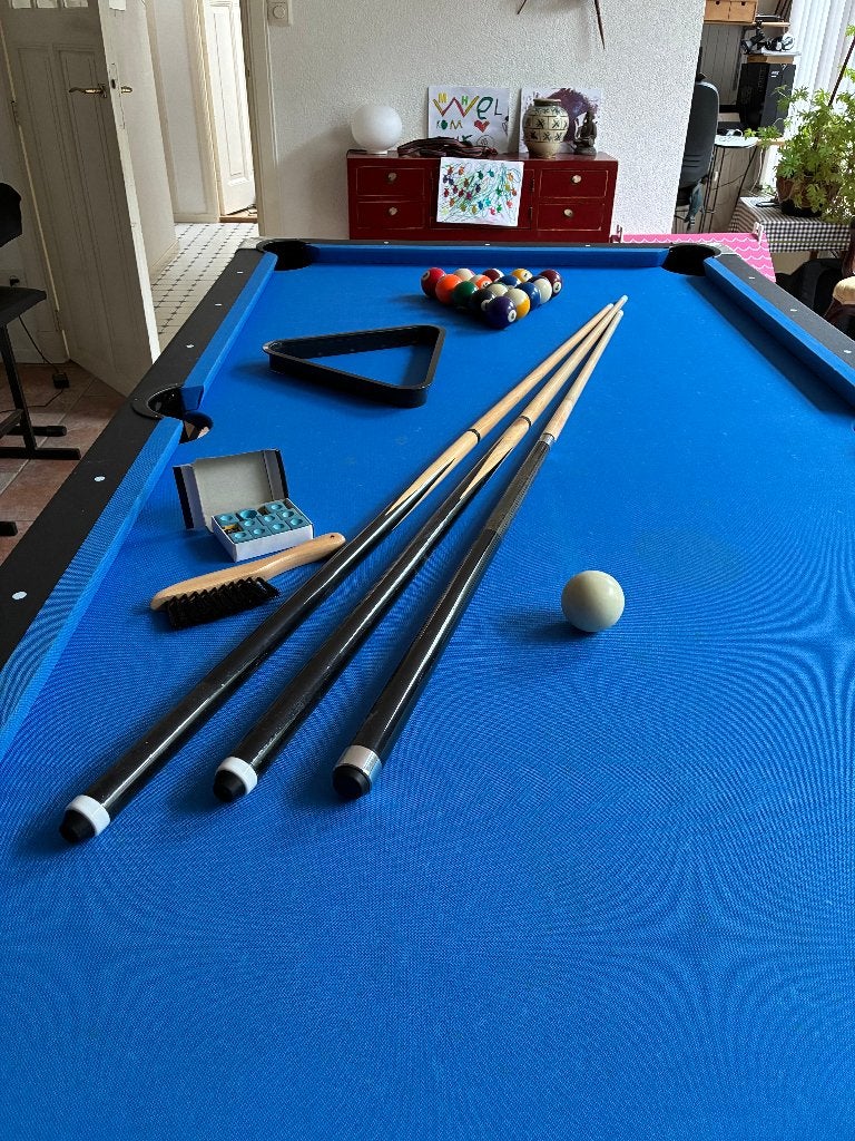 pooltafel 7 ft te koop, Ophalen, Zo goed als nieuw, Pooltafel