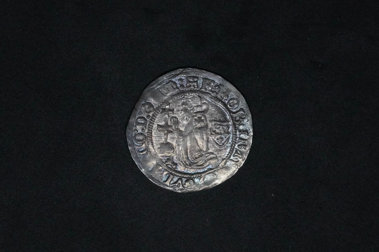 Gigliato Robert de Juilly 1374–1376 Hospitaalridders Rhodos, Ophalen of Verzenden, Vóór koninkrijk, Overige waardes, Zilver