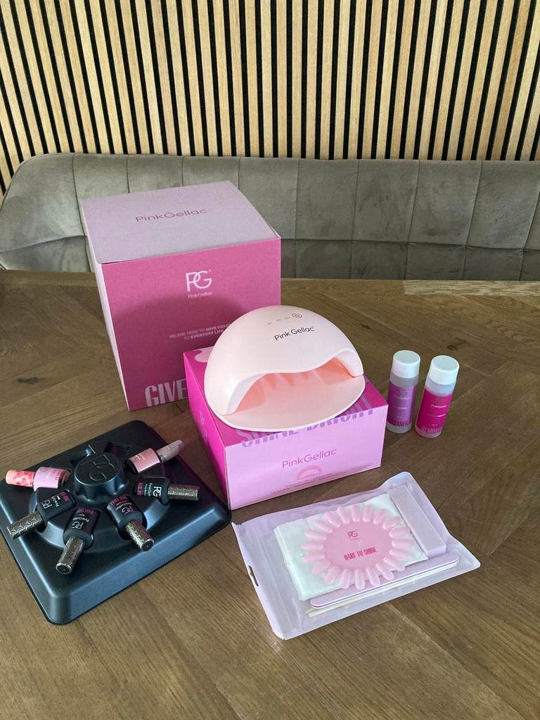 Pink Gellac Gel Nagellak Starter Set - nieuw, Ophalen of Verzenden, Nieuw