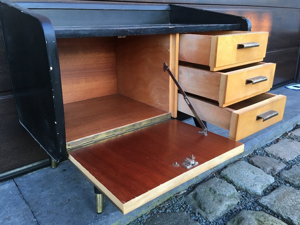 Vintage ladekastje / retro bijzet kastje, Huis en Inrichting, Kasten | Ladekasten, Ophalen, Gebruikt, 50 tot 100 cm, 3 of 4 laden